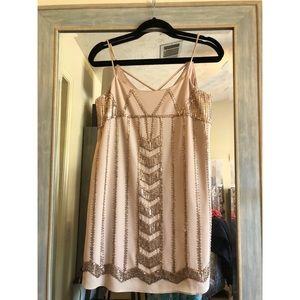 Adelyn Rae champagne mini dress